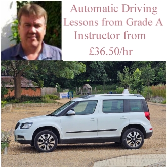 Automatic Driving lessons Milton Keynes-UK