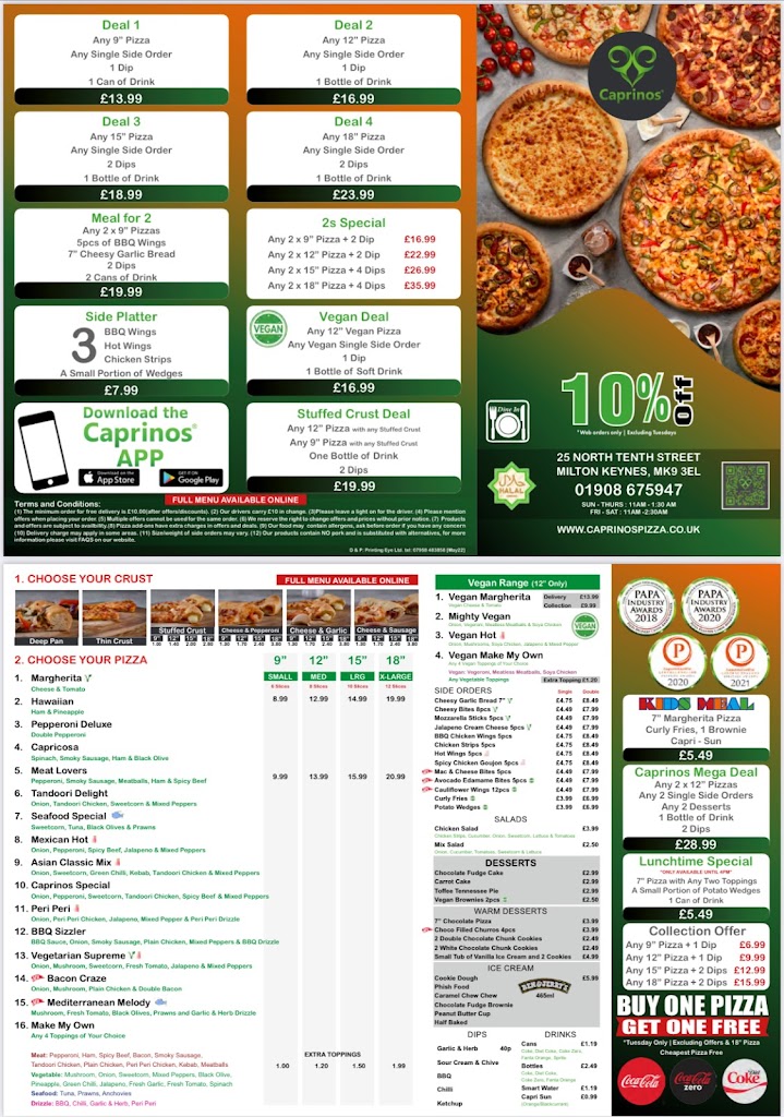 Caprinos Pizza Milton Keynes Photo