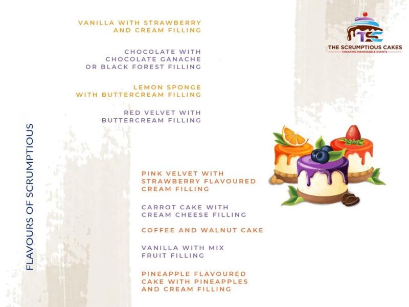 The Scrumptious Cakes | Best Birthday & Wedding Cakes | Corporate Cupcakes