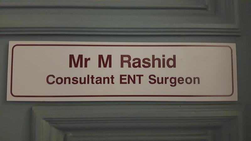 Mr Ear Nose Throat | Mr M Rashid | Specialist Surgeon