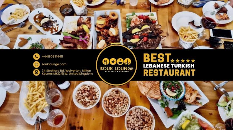 Zouk Lounge Restaurant | Best Halal Food | Lebanese/Turkish & Italian restaurant with Shisha Bar in Milton Keynes