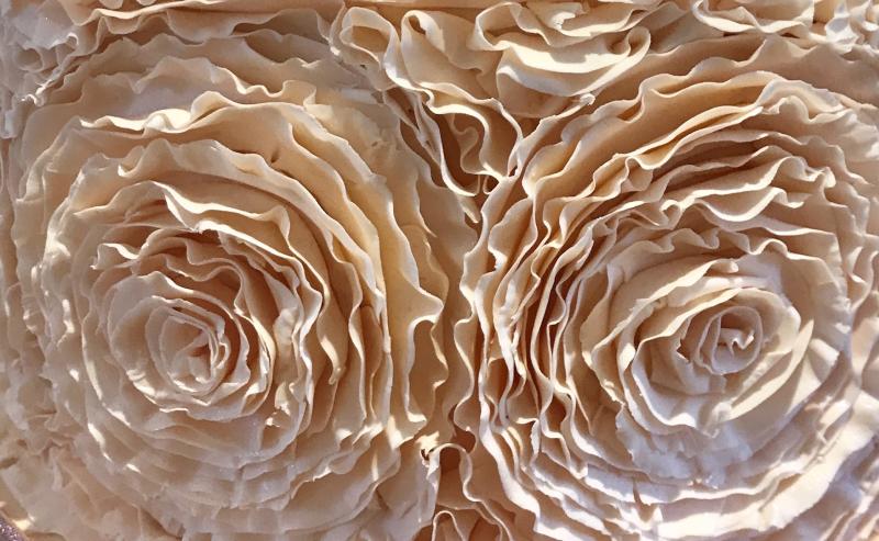 Roses and Ruffles Wedding Cakes